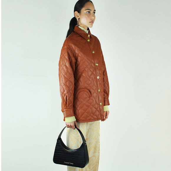 HOUSE OF SUNNY MIDCENTURY QUILTED SHIRT JACKET - Picture 3 of 14